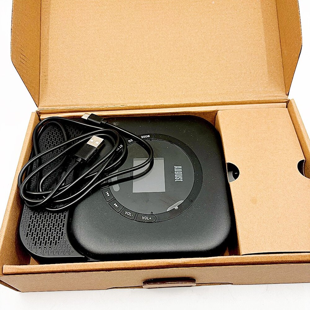 August SE15B Bluetooth CD Player w Speakers USB AUX Remote